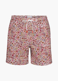 Sol Swim Short (6 ½” Inseam) - background::white,variant::Liberty Pale Rose