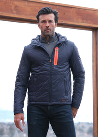 Etna 1/4 Zip Layering Knit - background::white,variant::Hickory