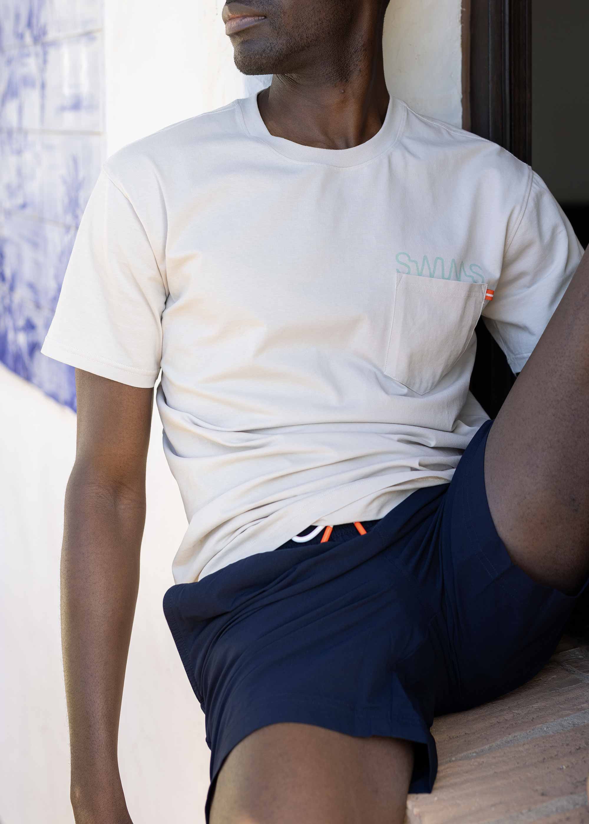 Sol Swim Short (6 ½” Inseam) - background::white,variant::Naxos Navy