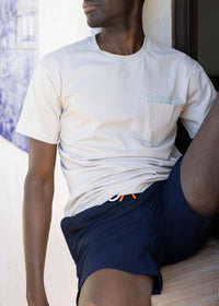 Sol Swim Short (6 ½” Inseam) - background::white,variant::Naxos Navy