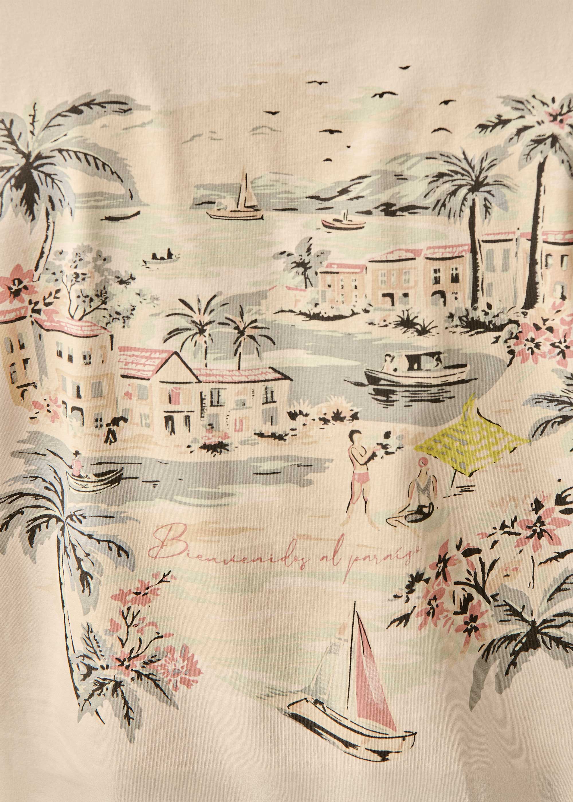 Paradis T-Shirt - background::white,variant::Mist