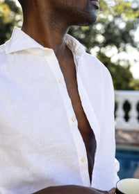 Santorini Sport Shirt - background::white,variant::White