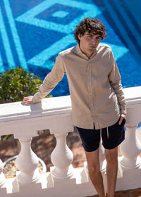 Sol Swim Short (6 ½” Inseam) - background::white,variant::Naxos Navy
