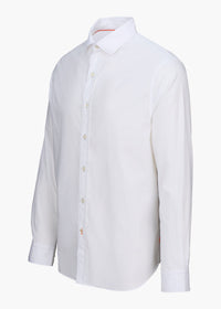 Malfa Garment Dye Shirt - background::white,variant::White