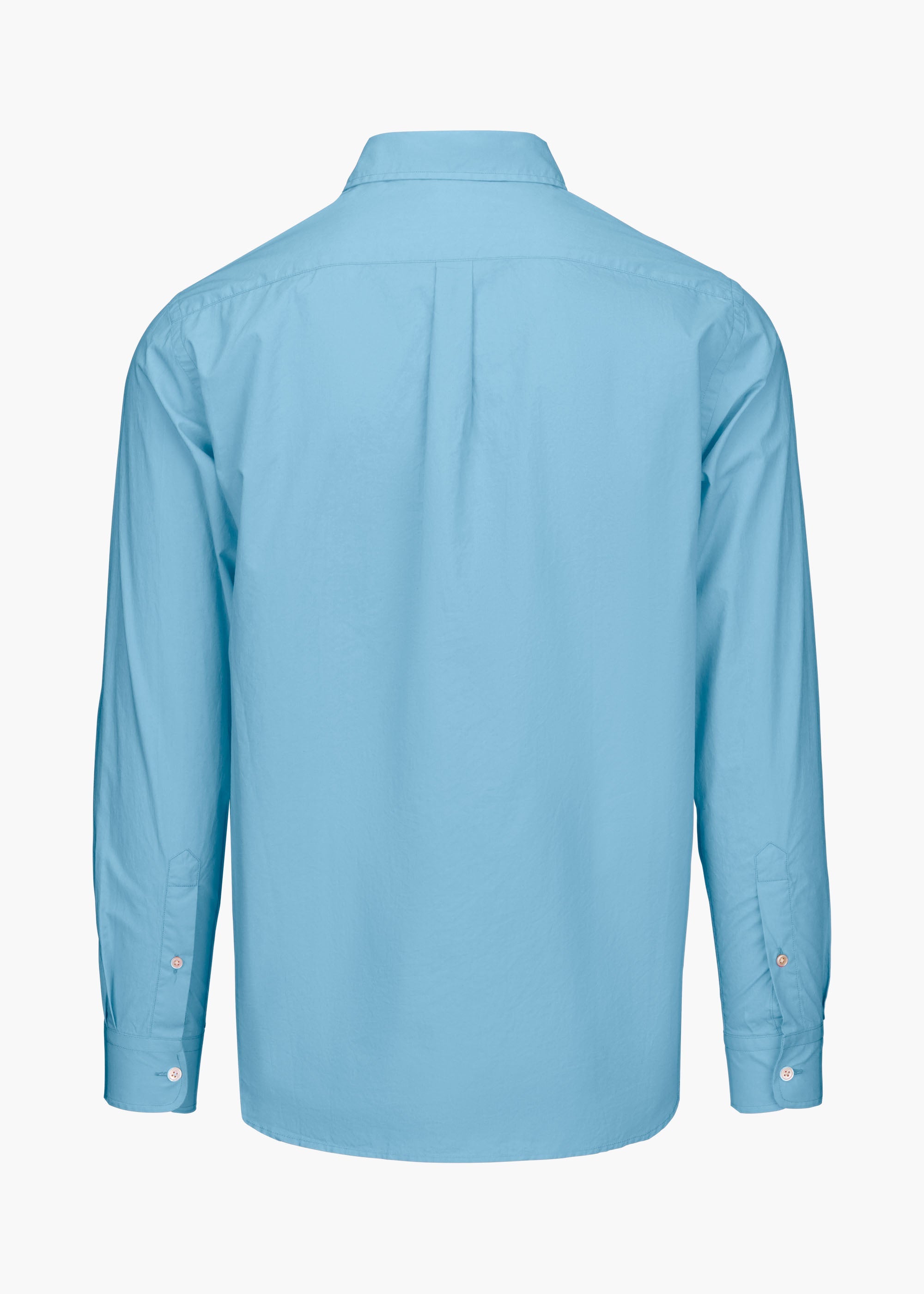 Malfa Garment Dye Shirt - background::white,variant::Aegean Blue