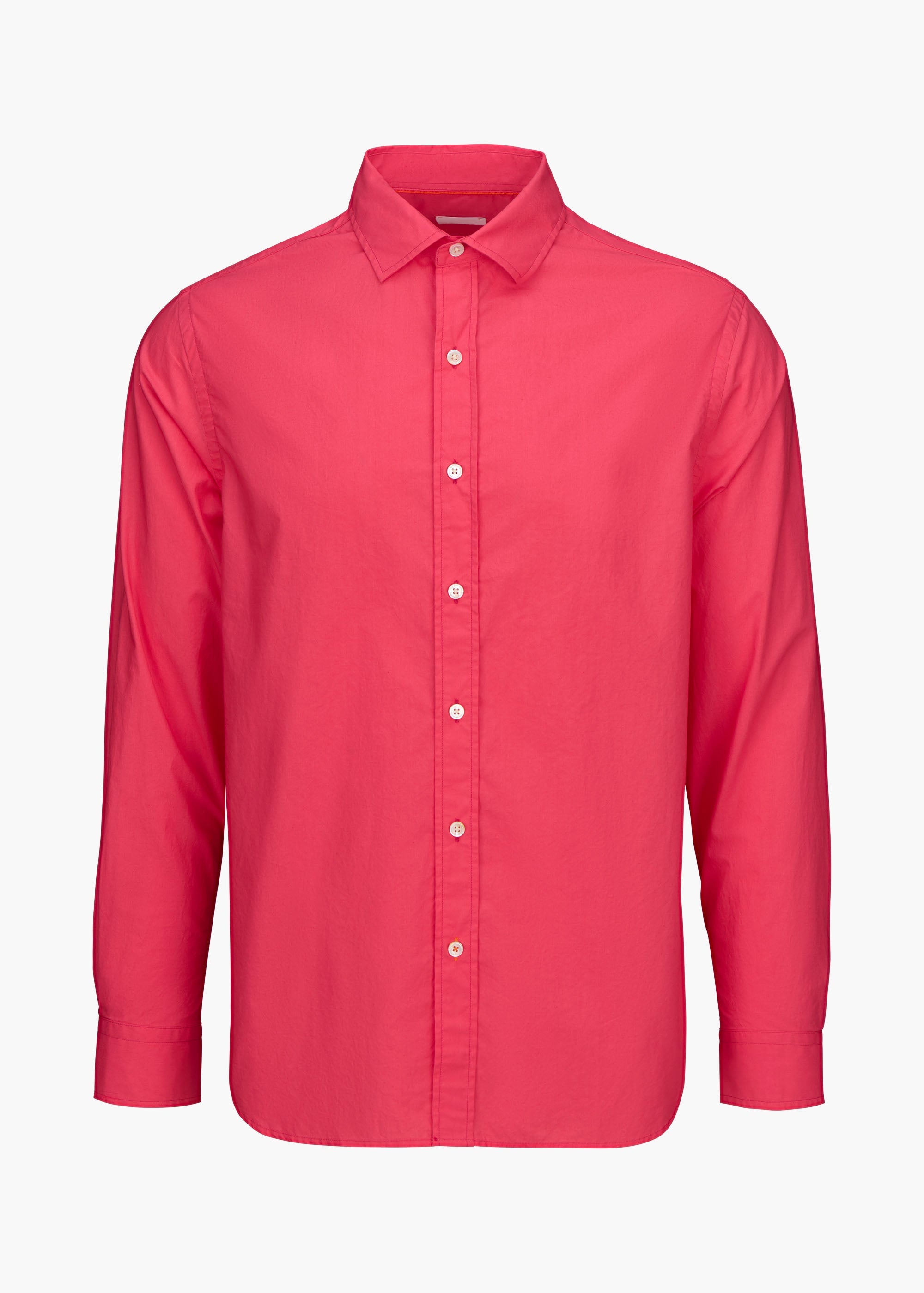 Malfa Garment Dye Shirt - background::white,variant::Bougainvillea