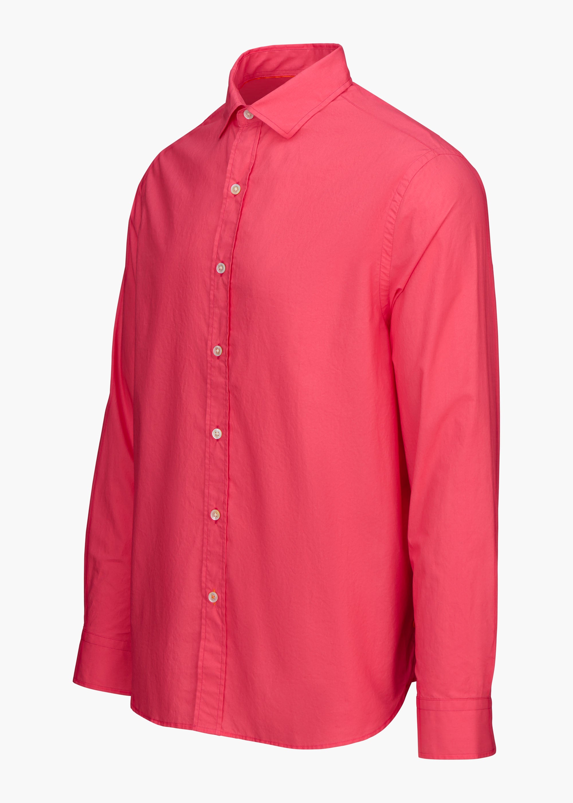 Malfa Garment Dye Shirt - background::white,variant::Bougainvillea