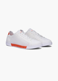 Breeze Tennis Knit - background::white,variant::White/SWIMS Orange