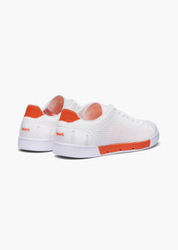Breeze Tennis Knit - background::white,variant::White/SWIMS Orange
