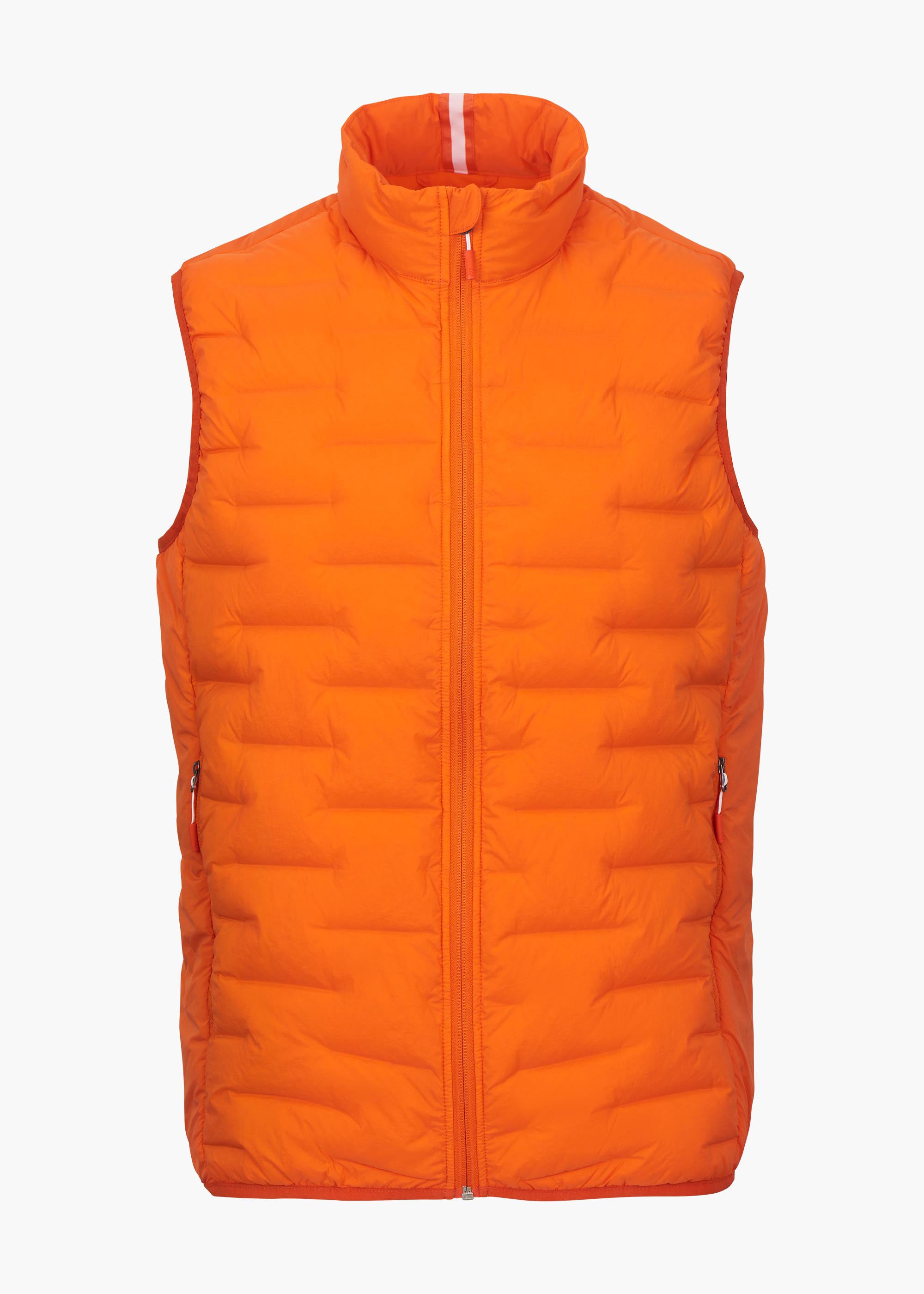 Lofoten Seamless Down Vest - background::white,variant::Swims Orange