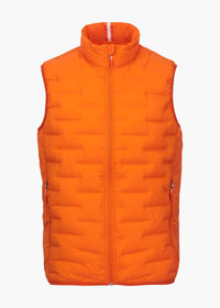 Lofoten Seamless Down Vest - background::white,variant::Swims Orange