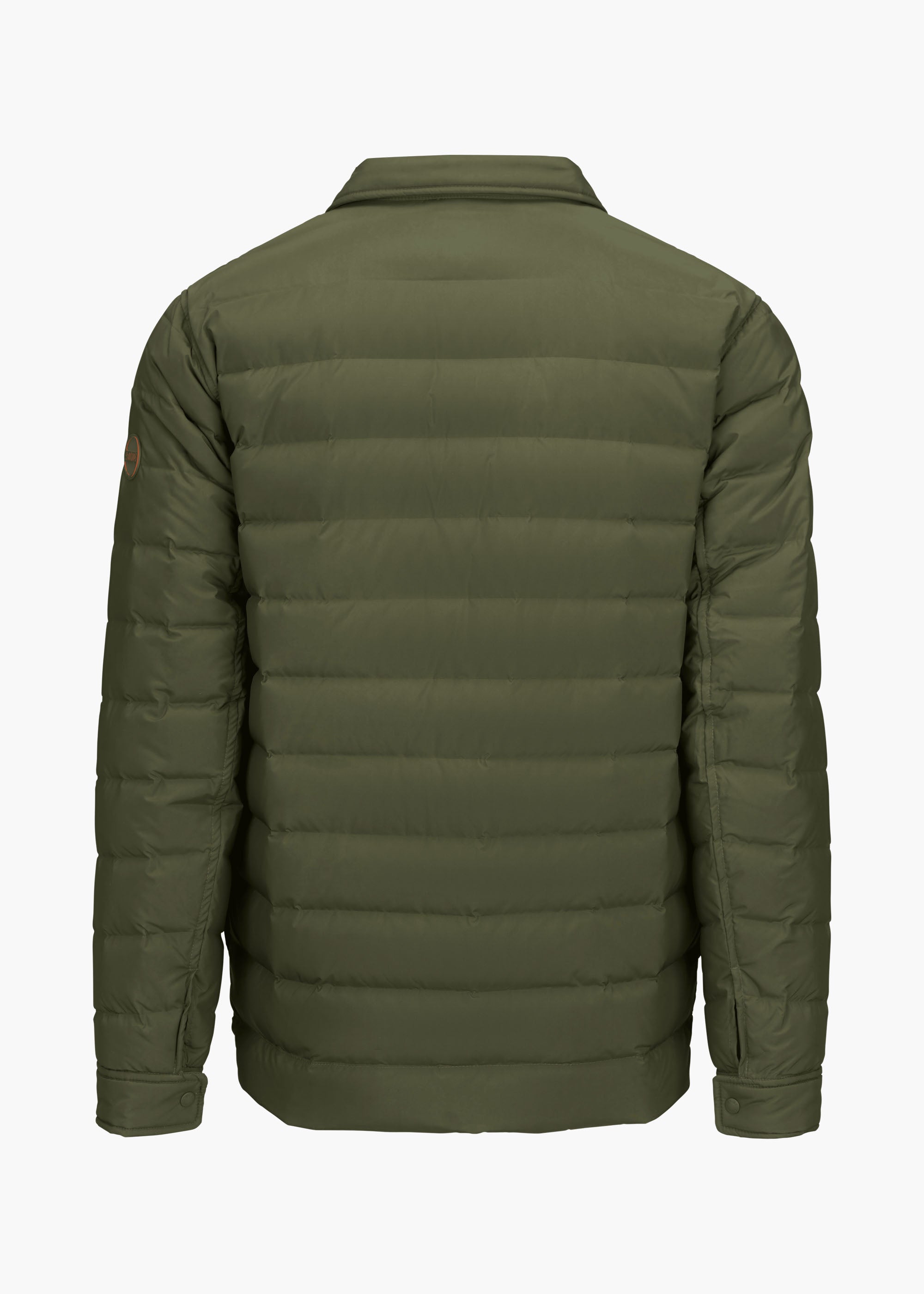 Sapparo Down Shirt - background::white,variant::Dark Olive