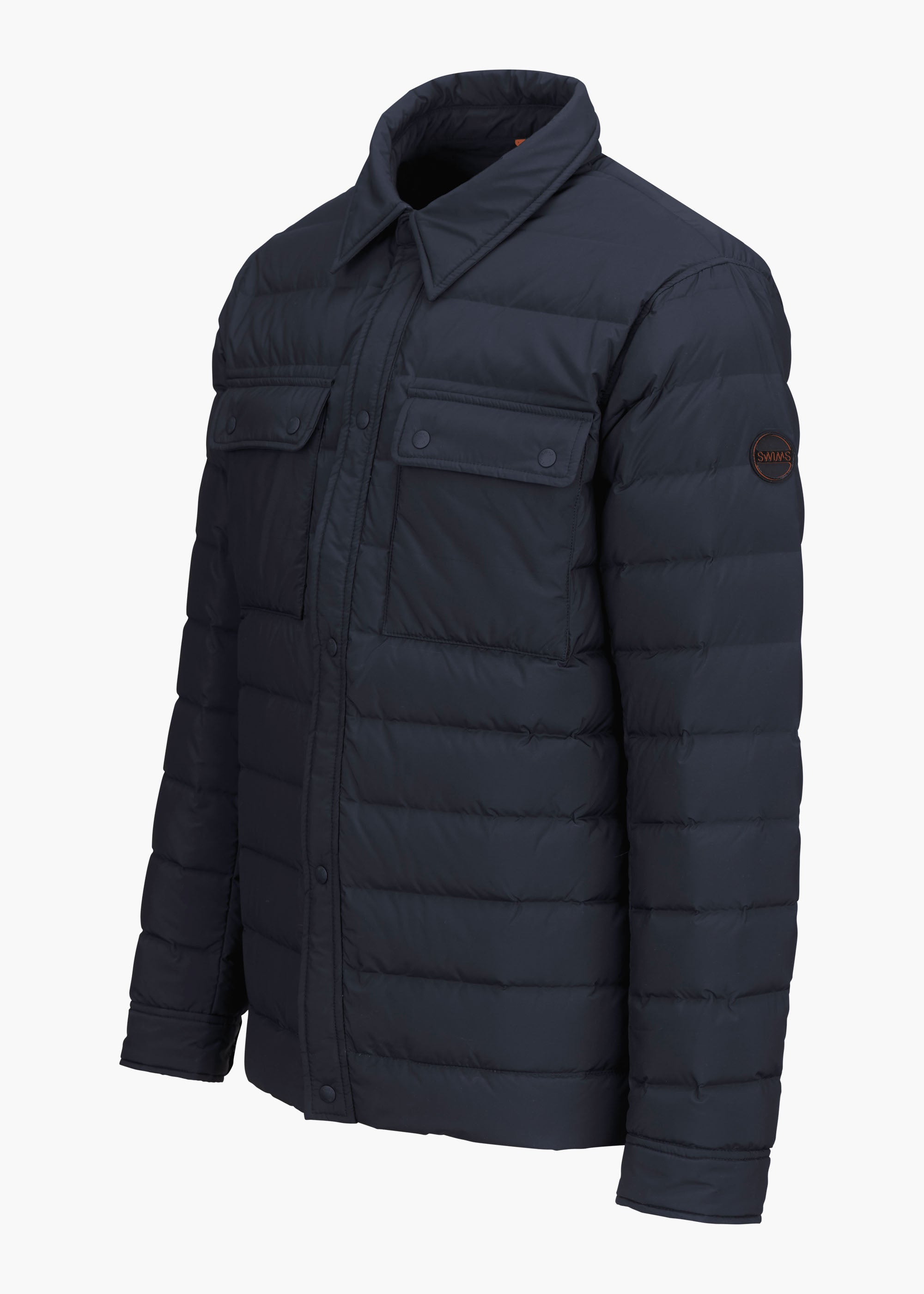 Sapparo Down Shirt - background::white,variant::Midnight