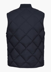 Myoko Down Vest - background::white,variant::Midnight