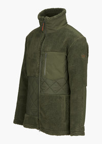 Osaka Pile Jacket - background::white,variant::Dark Olive