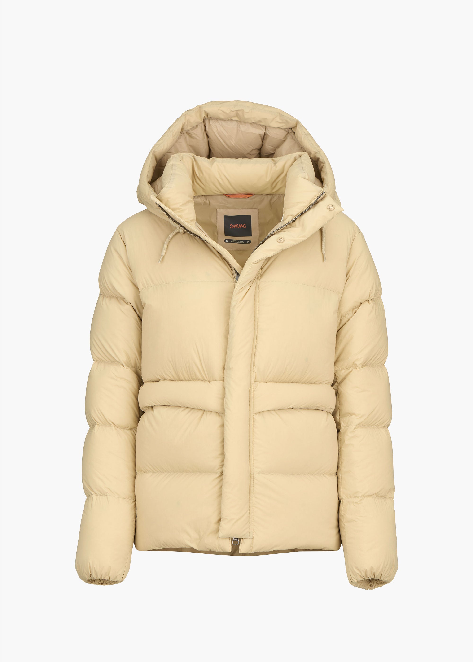 Shiga Down Jacket - background::white,variant::Sand