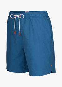 Sol Swim Short (6 ½” Inseam) - background::white,variant::Naxos Tidal Blue