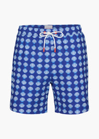 Sol Swim Short (6 ½” Inseam) - background::white,variant::Shells SWIMS Blue