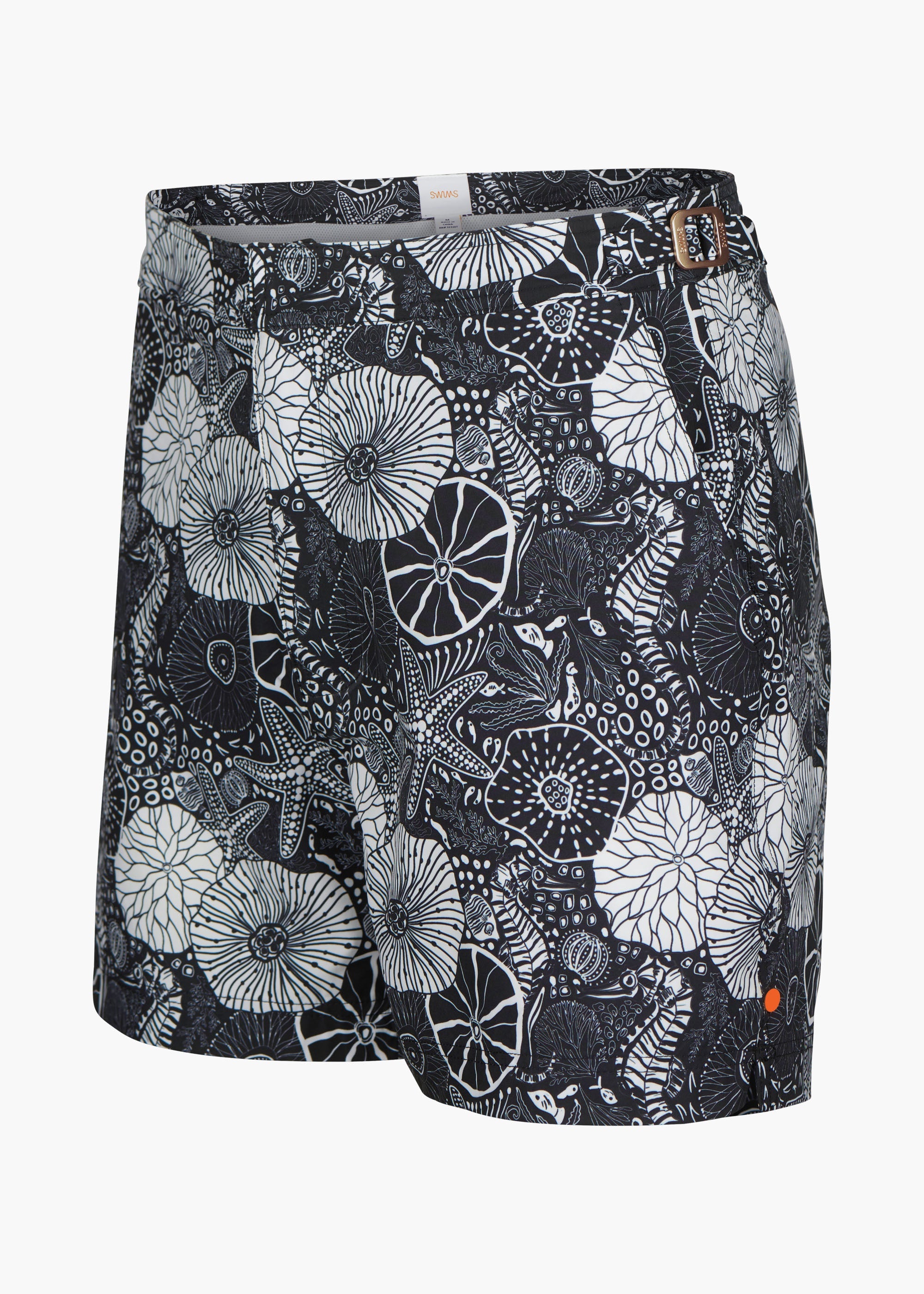 Kyst Swim Trunk (5” Inseam) - background::white,variant::Poseidon Black