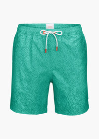 Sol Swim Short (6 ½” Inseam) - background::white,variant::Breeze Grass