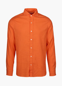 Santorini Sport Shirt - background::white,variant::SWIMS Orange