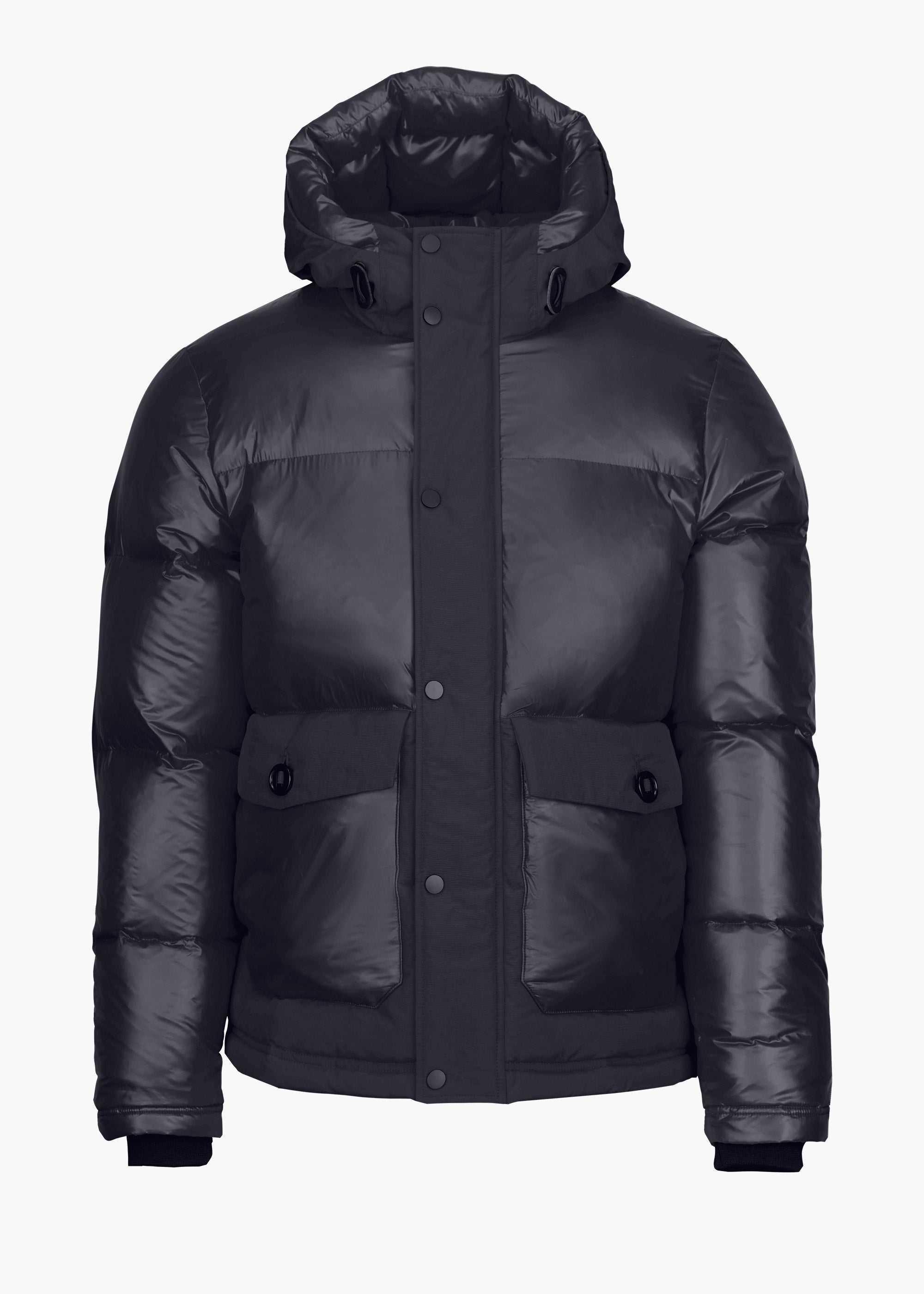 Lykke Hoodie Down Jacket - background::white,variant::Black