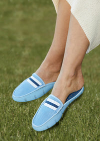Women's Slide Loafer - background::white,variant::Spray Blue