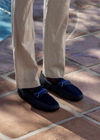 Sporty Bit Loafer - background::white,variant::Navy