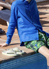 Sol Swim Short (6 ½” Inseam) - background::white,variant::Mccaw Black