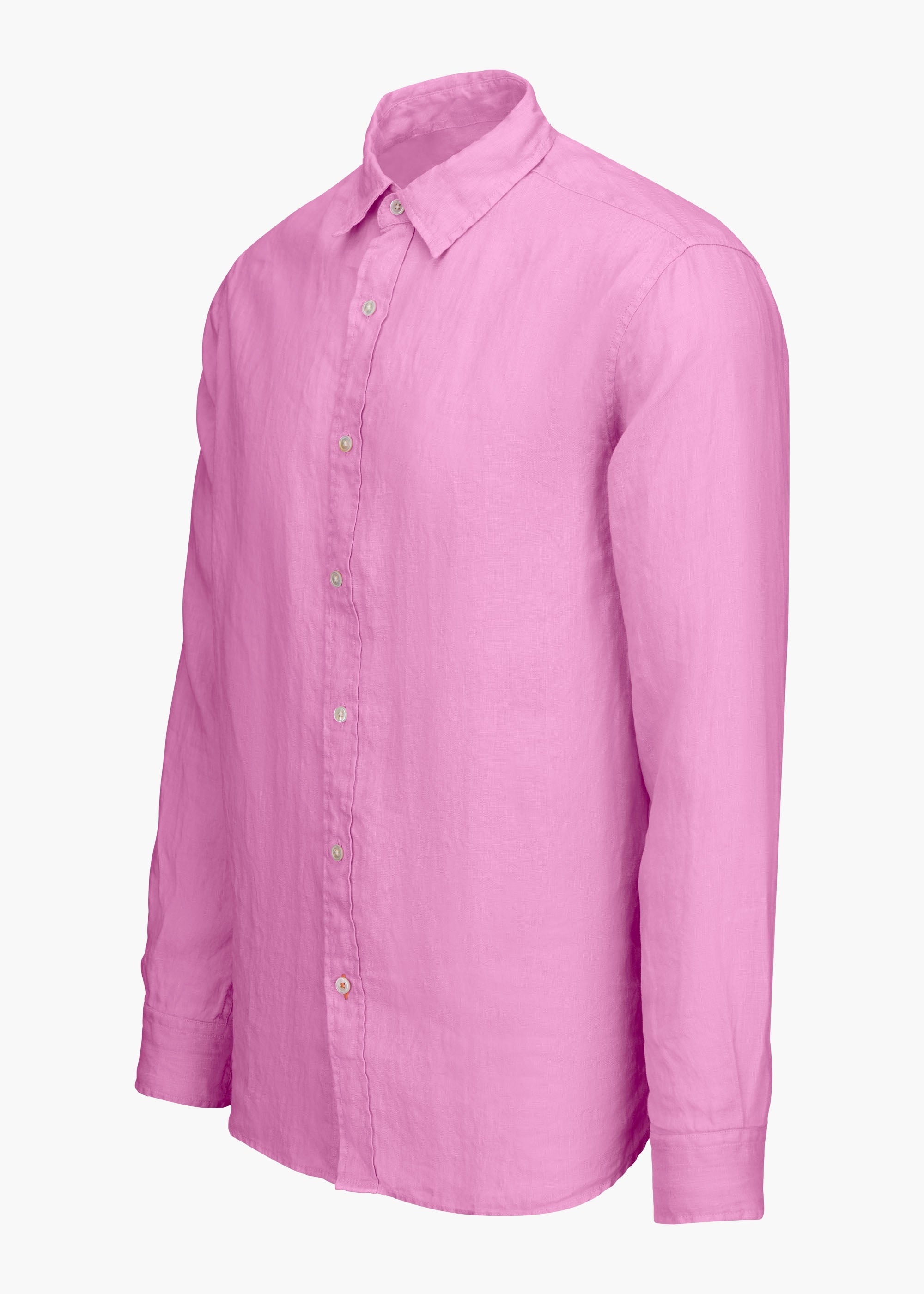 Amalfi Linen Shirt - background::white,variant::Orchid