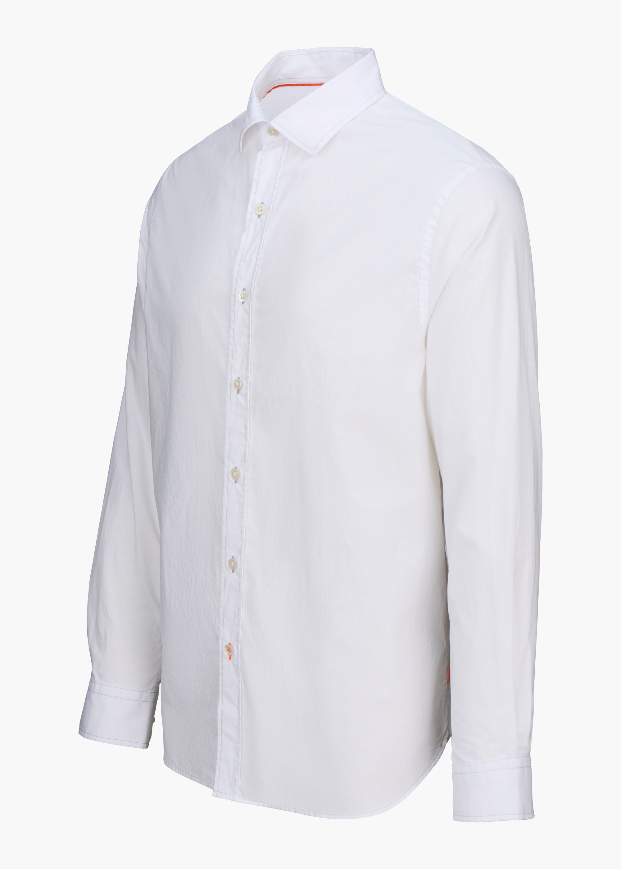 Malfa Garment Dye Shirt - background::white,variant::White