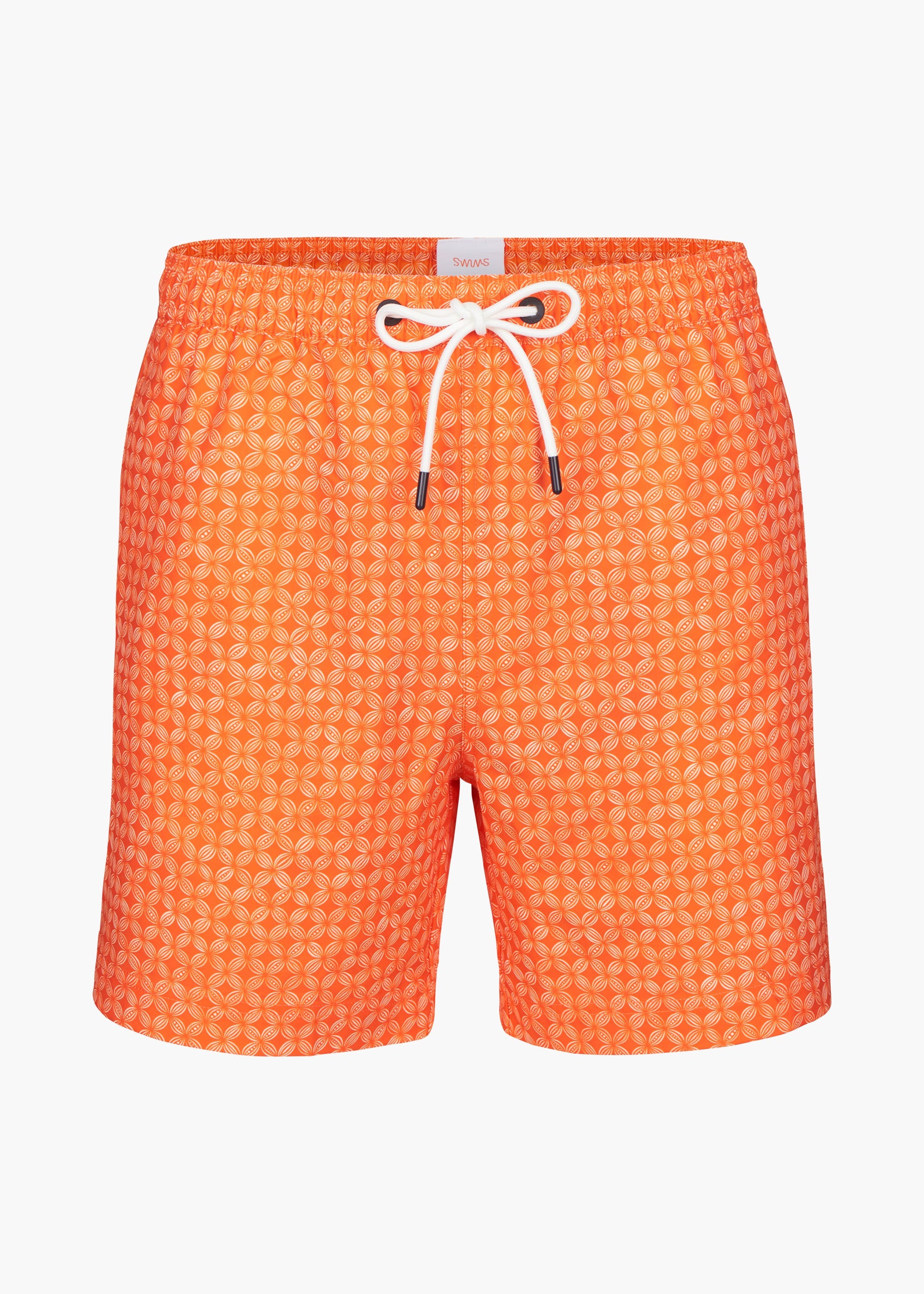 Sol Swim Short (6 ½” Inseam) - background::white,variant::Panza Orange
