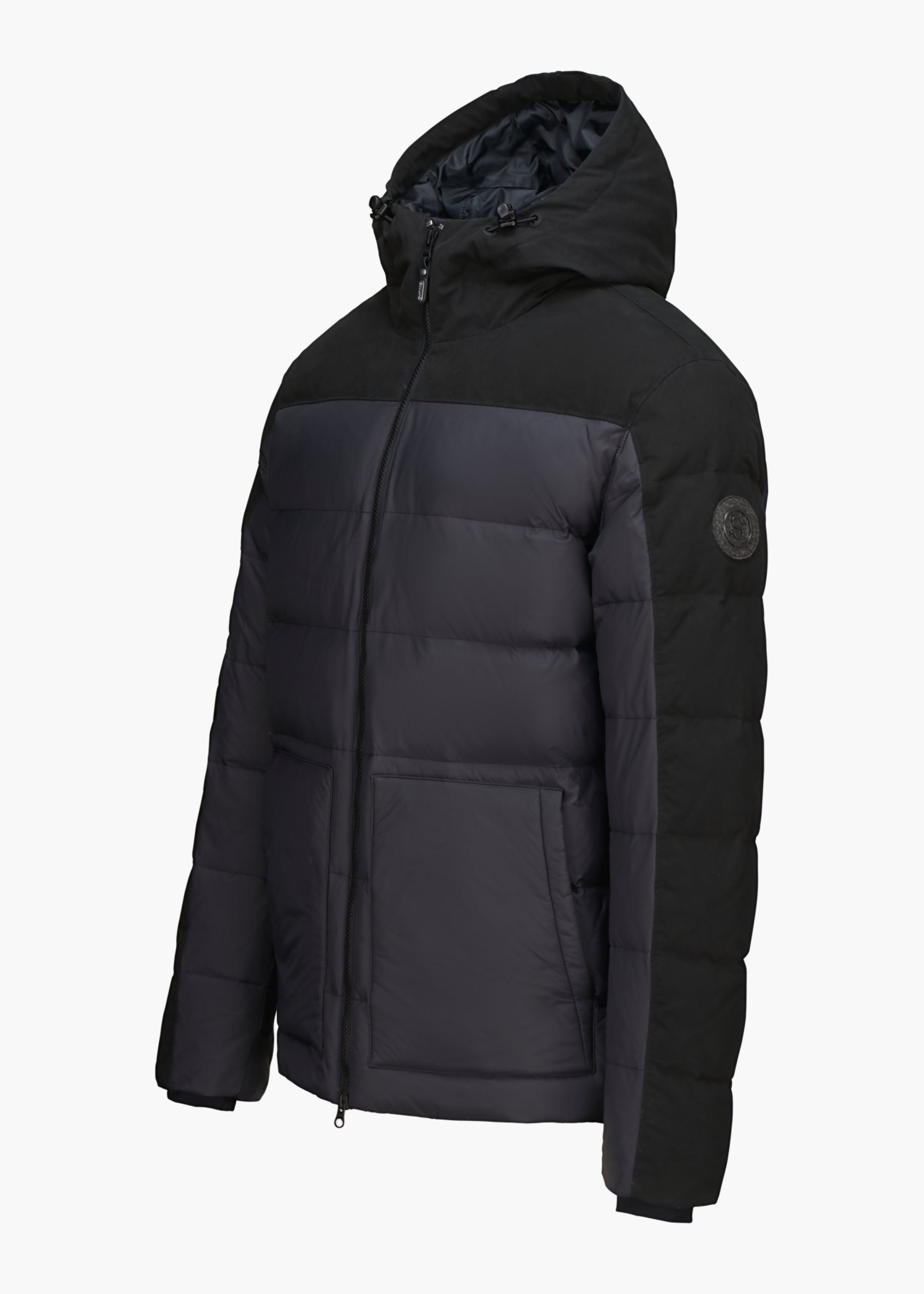 Dkny mixed media hot sale puffer coat