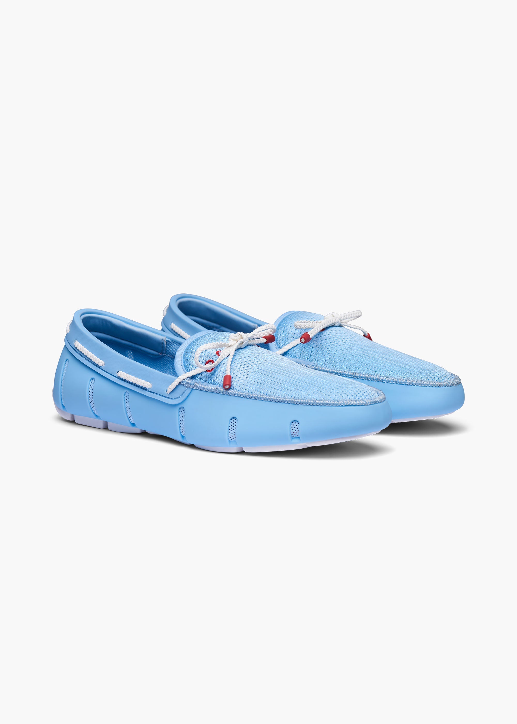 Viva Citron mangel Braided Lace Loafer in Spray Blue for Mens | SWIMS | SWIMS