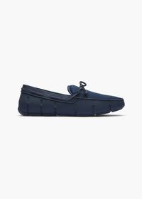 Braided Lace Loafer - background::white,variant::Navy/Navy Bright