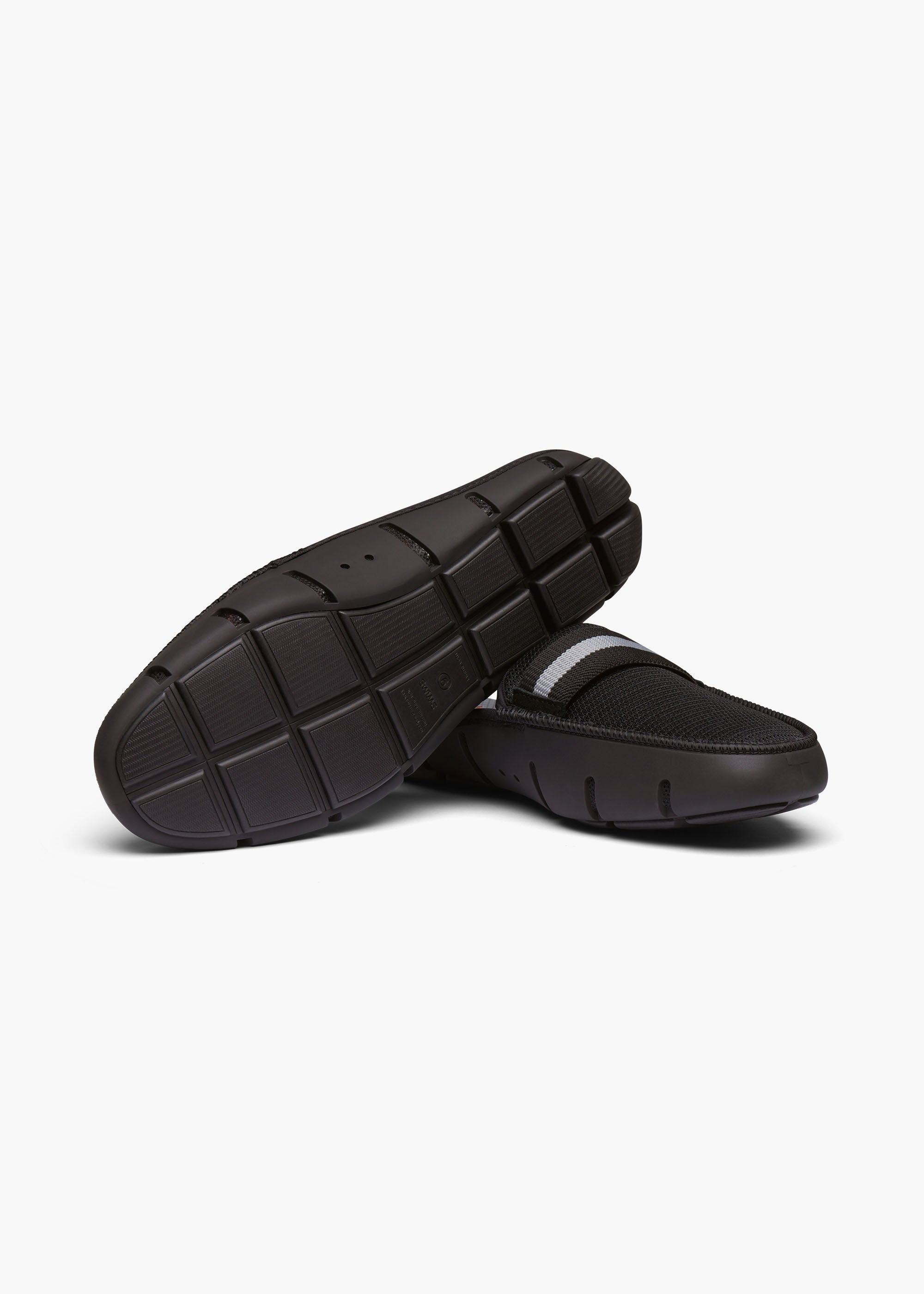Slide Loafer - background::white,variant::Black Grey
