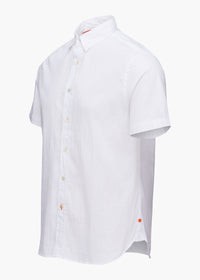Palermo Seersucker Shirt - background::white,variant::White