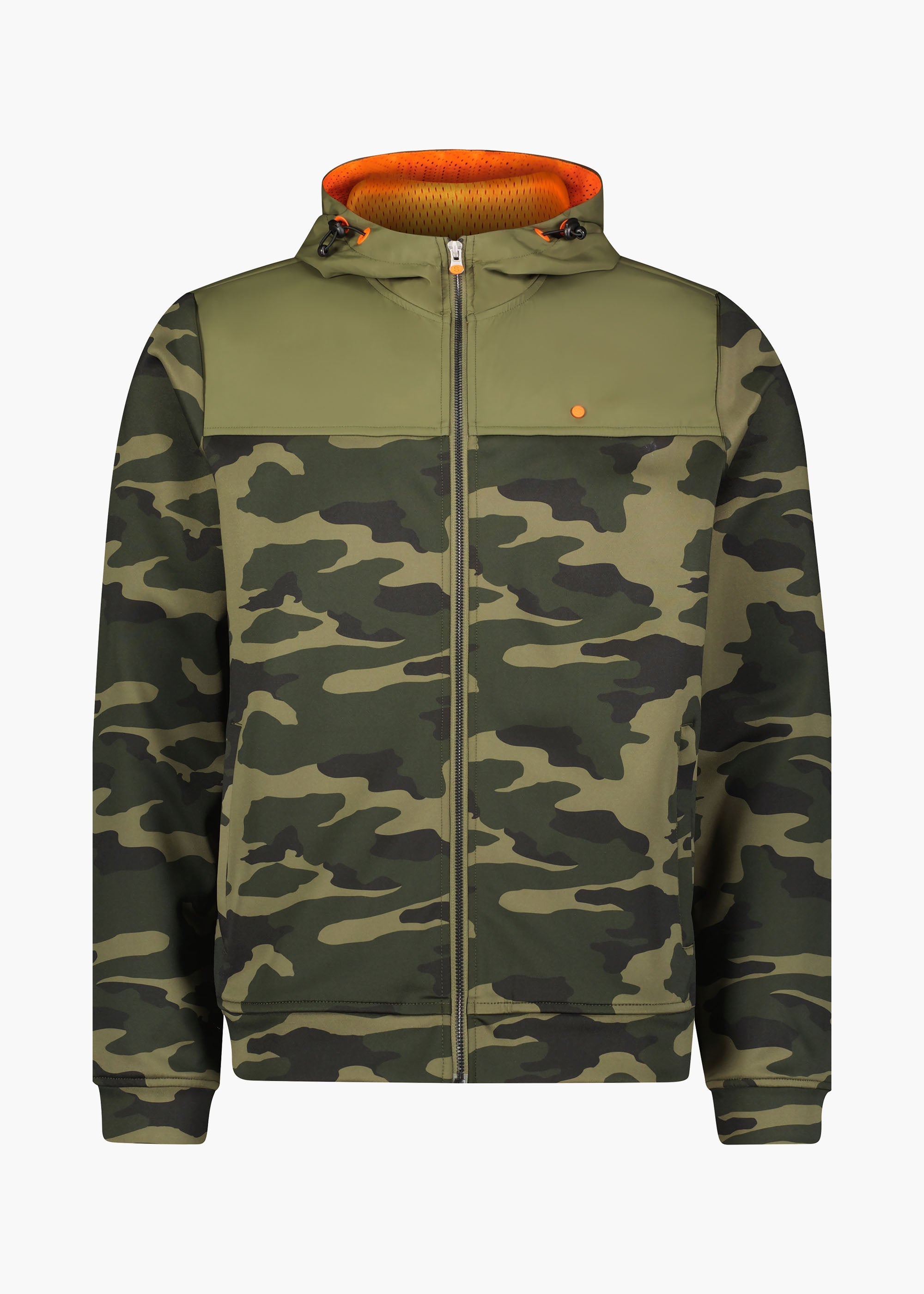Tind Full Zip Camo - background::white,variant::Green Camo