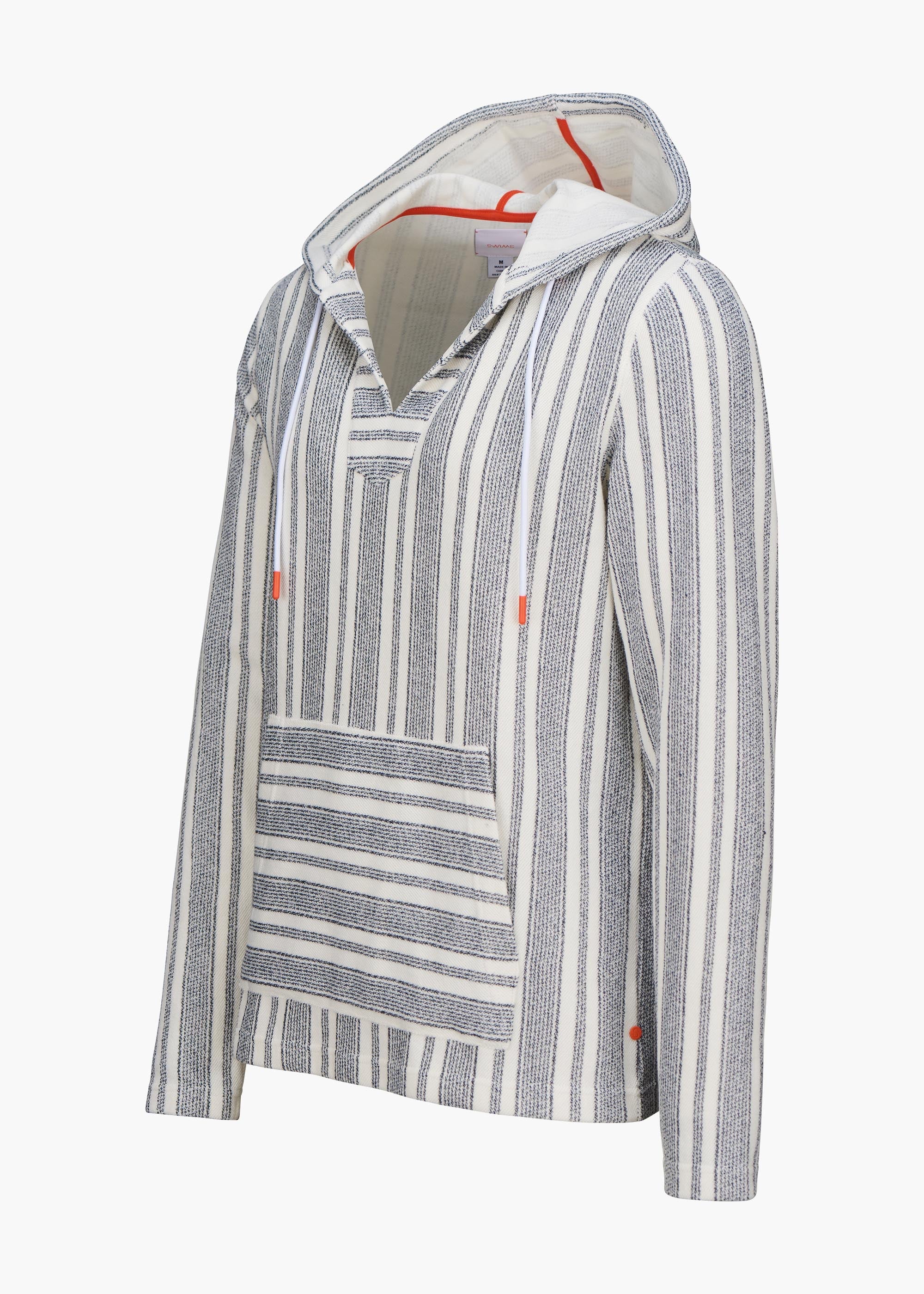 Navy and discount white striped hoodie