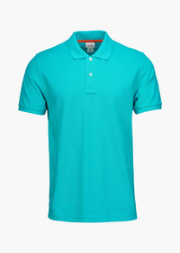 Sunnmore Polo - background::white,variant::Cerulean