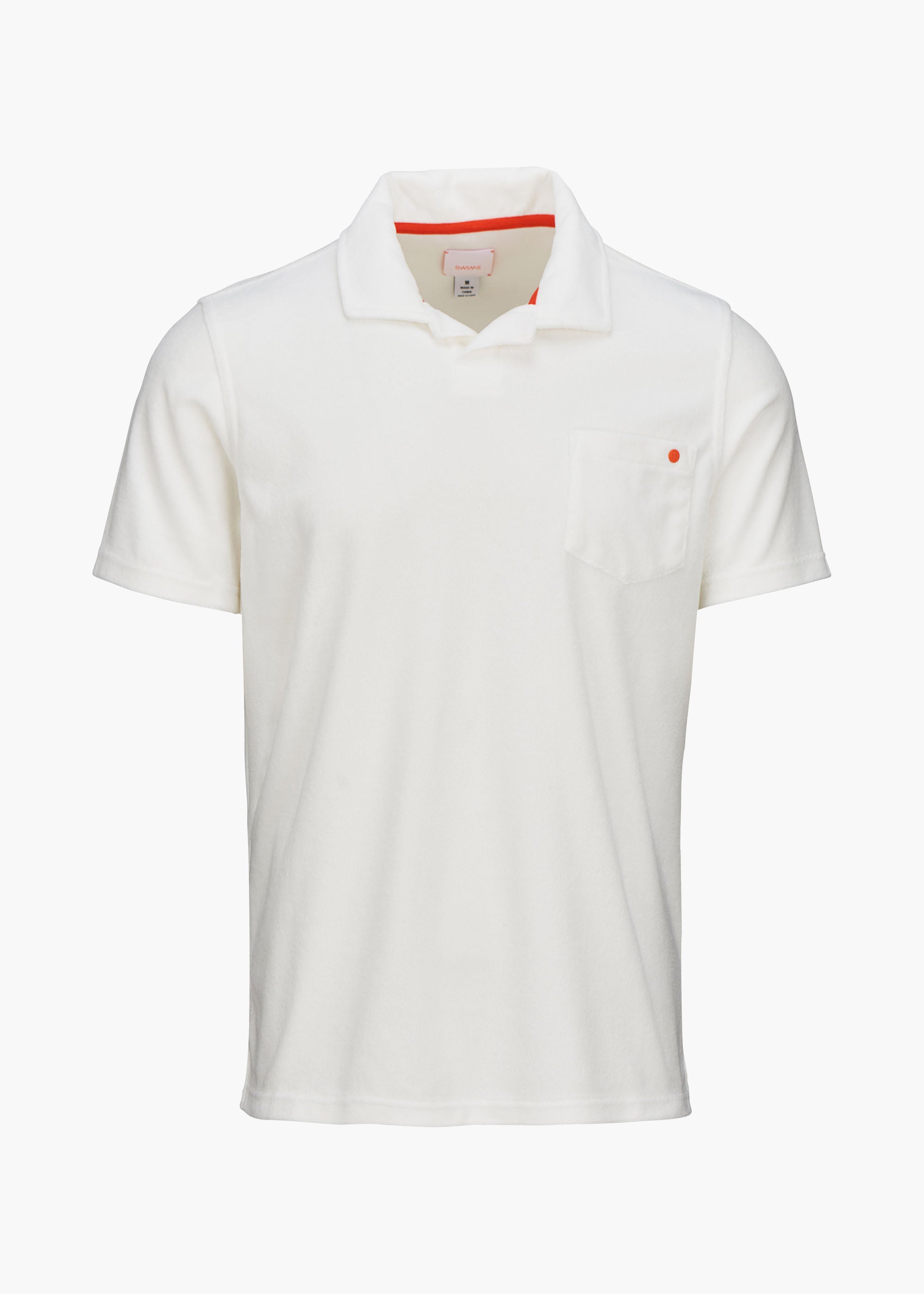 Men's Polos | Frenchman Terry Polo - Short Sleeve White | Haspel XL