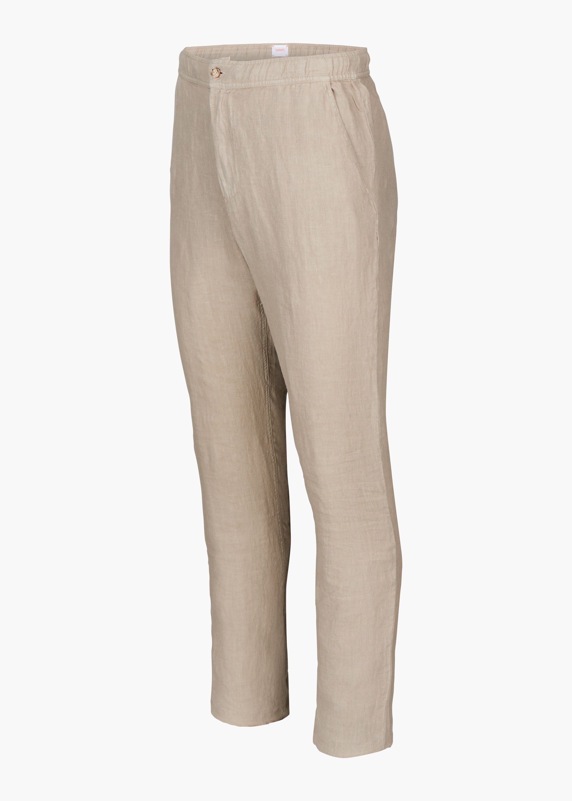 Bastoni Dark Gray Slim Fit Linen Pants | VICLAN