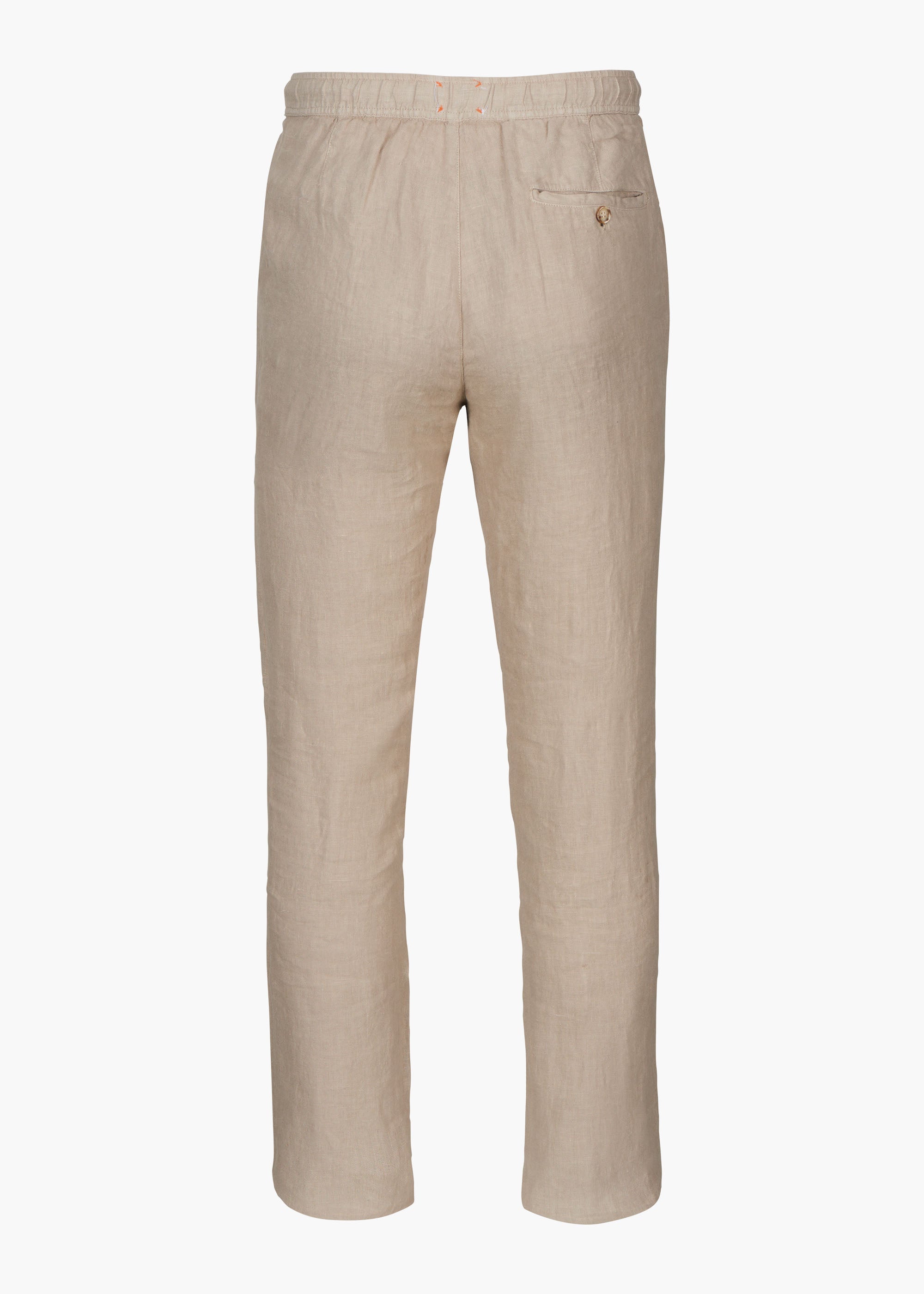 Amalfi Slim Linen Pant - background::white,variant::Sand Dune
