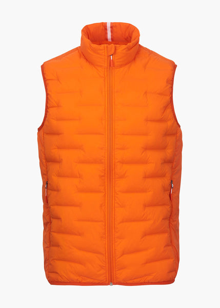 Lofoten Seamless Down Vest in Swim Orange for Mens | SWIMS